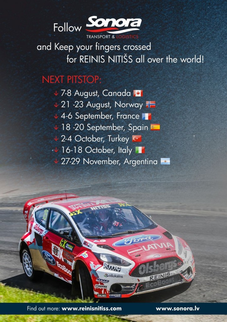 Поддержим Рейниса Нитиша на FIA World RX в Канаде